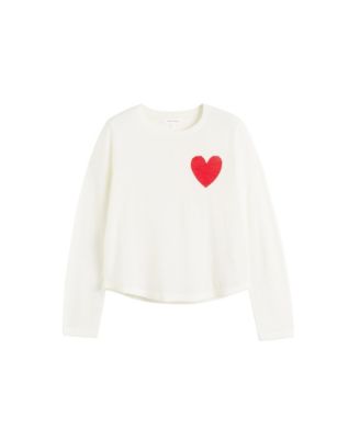 Women's Pure Merino Heart Breton Sweater