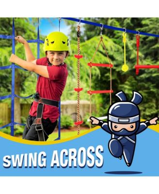 50  Ninja Warrior Obstacle Course Kit with 13 Accessories