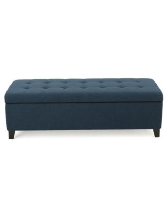 Modern Storage Ottoman, Multipurpose Footstool & Storage Bench