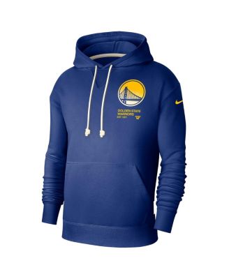 Men's Royal Golden State Warriors Courtside Standard Issue Premium Performance Pullover Hoodie