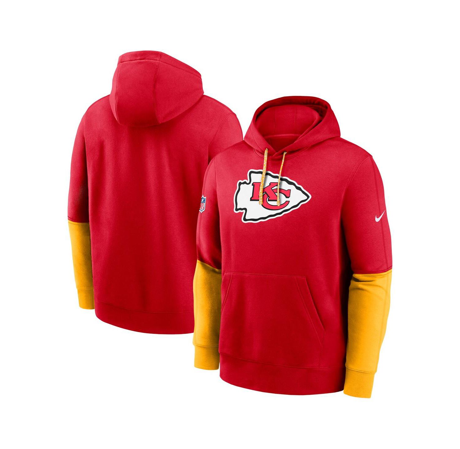 Men's Red Kansas City Chiefs 2024 Sideline Club Pullover Hoodie