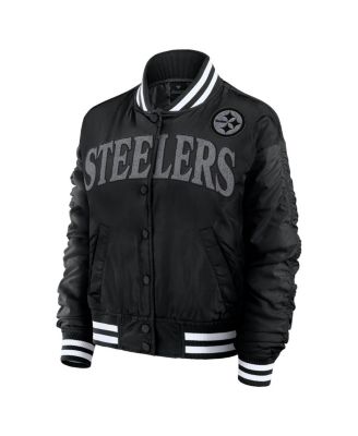 Women's Black Pittsburgh Steelers Elements Wave Full-Snap Jacket