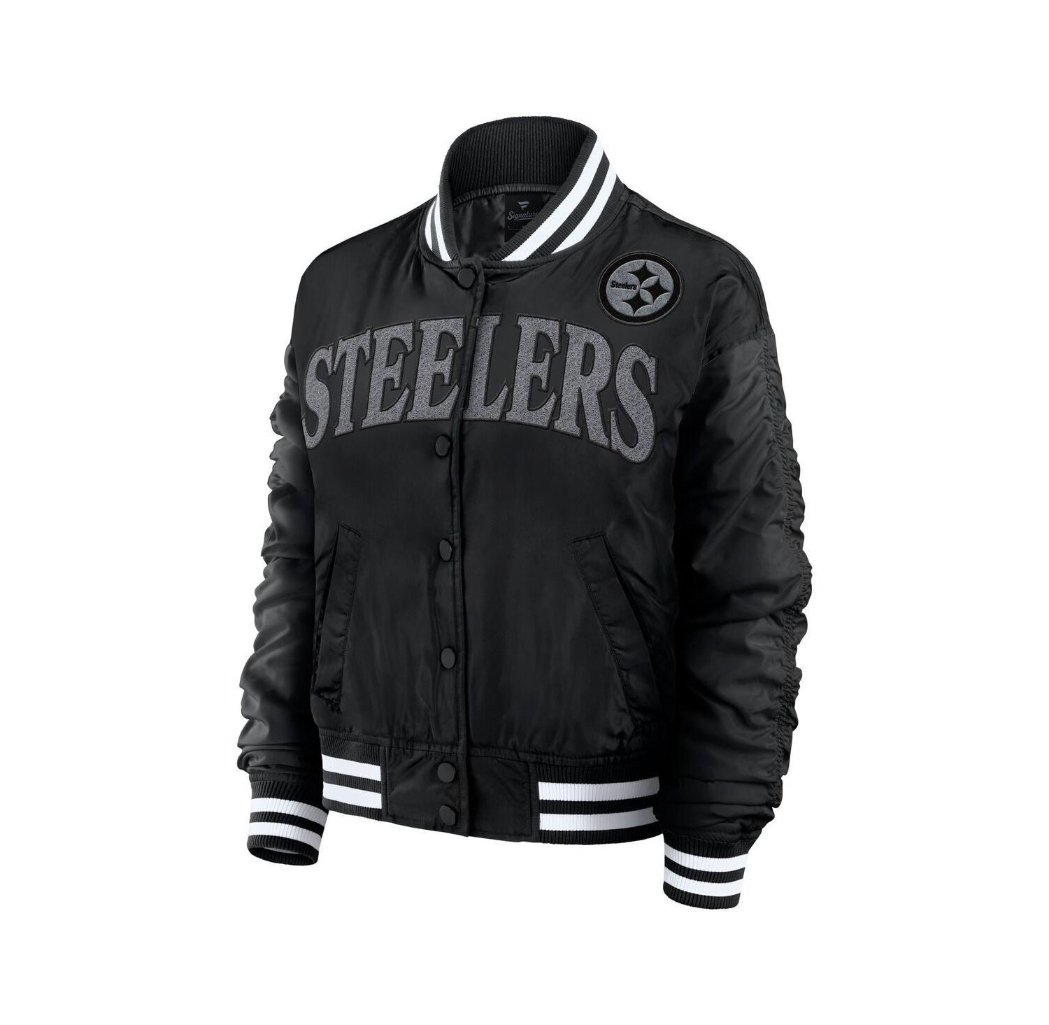 Women's Black Pittsburgh Steelers Elements Wave Full-Snap Jacket