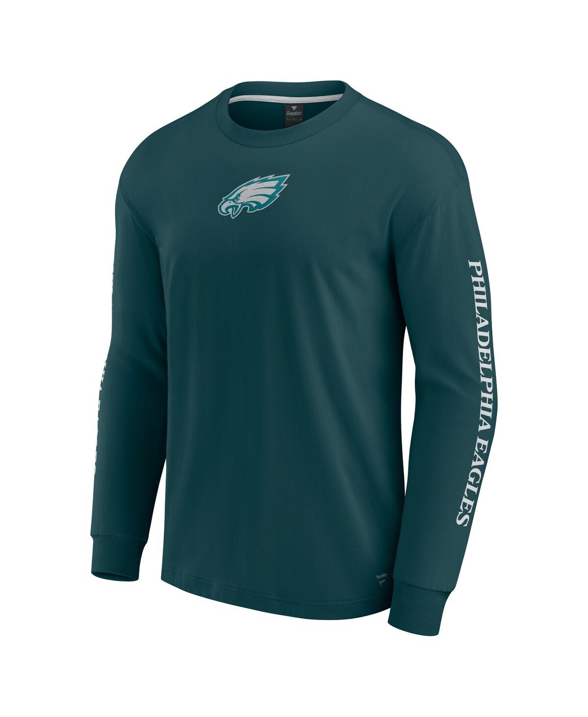 Fanatics Men's And Women's Midnight Green Philadelphia Eagles Elements Strive Long Sleeve T-shirt In Green