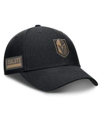 Fanatics - Men's Black Vegas Golden Knights Authentic Pro Military Appreciation Adjustable Hat