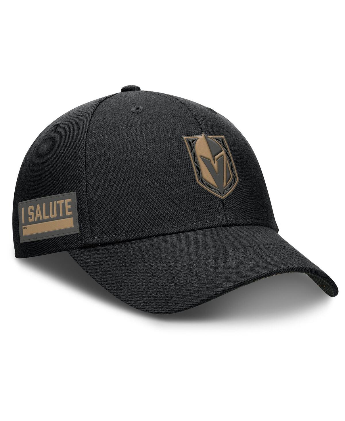 Fanatics Men's Black Vegas Golden Knights Authentic Pro Military Appreciation Adjustable Hat