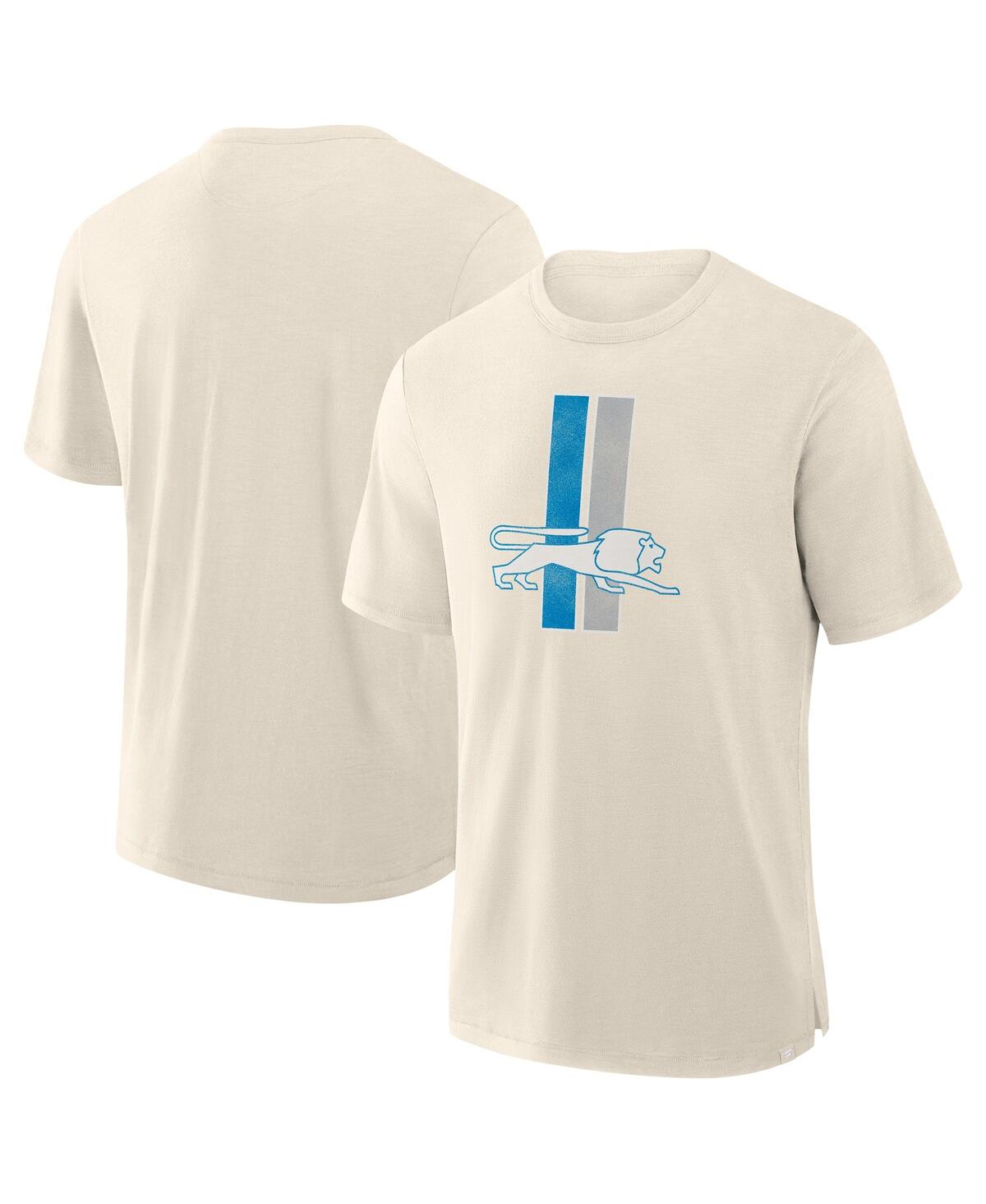Fanatics Men's Cream Detroit Lions Slub T-shirt In Cream