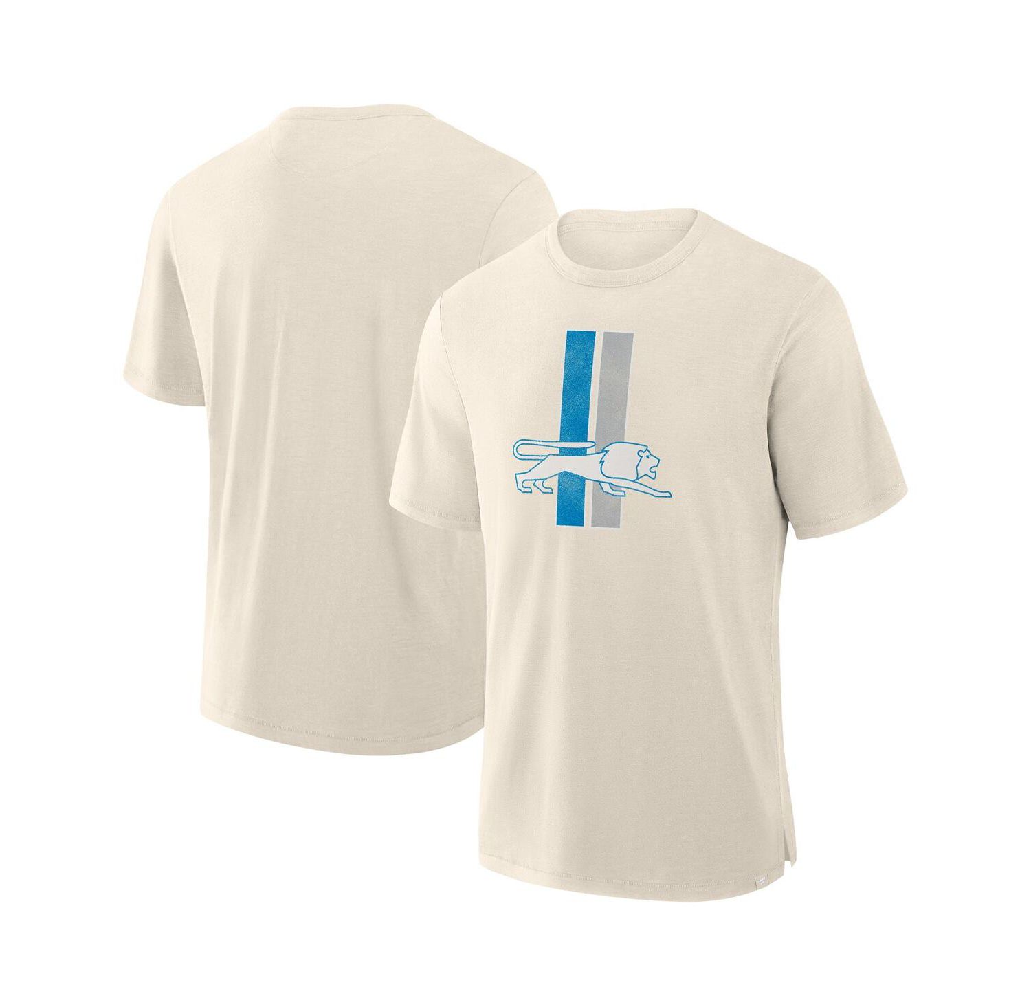 Men's Cream Detroit Lions Slub T-Shirt