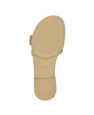 Women's Elyze Quattro Single Band Flat Slide On Sandals