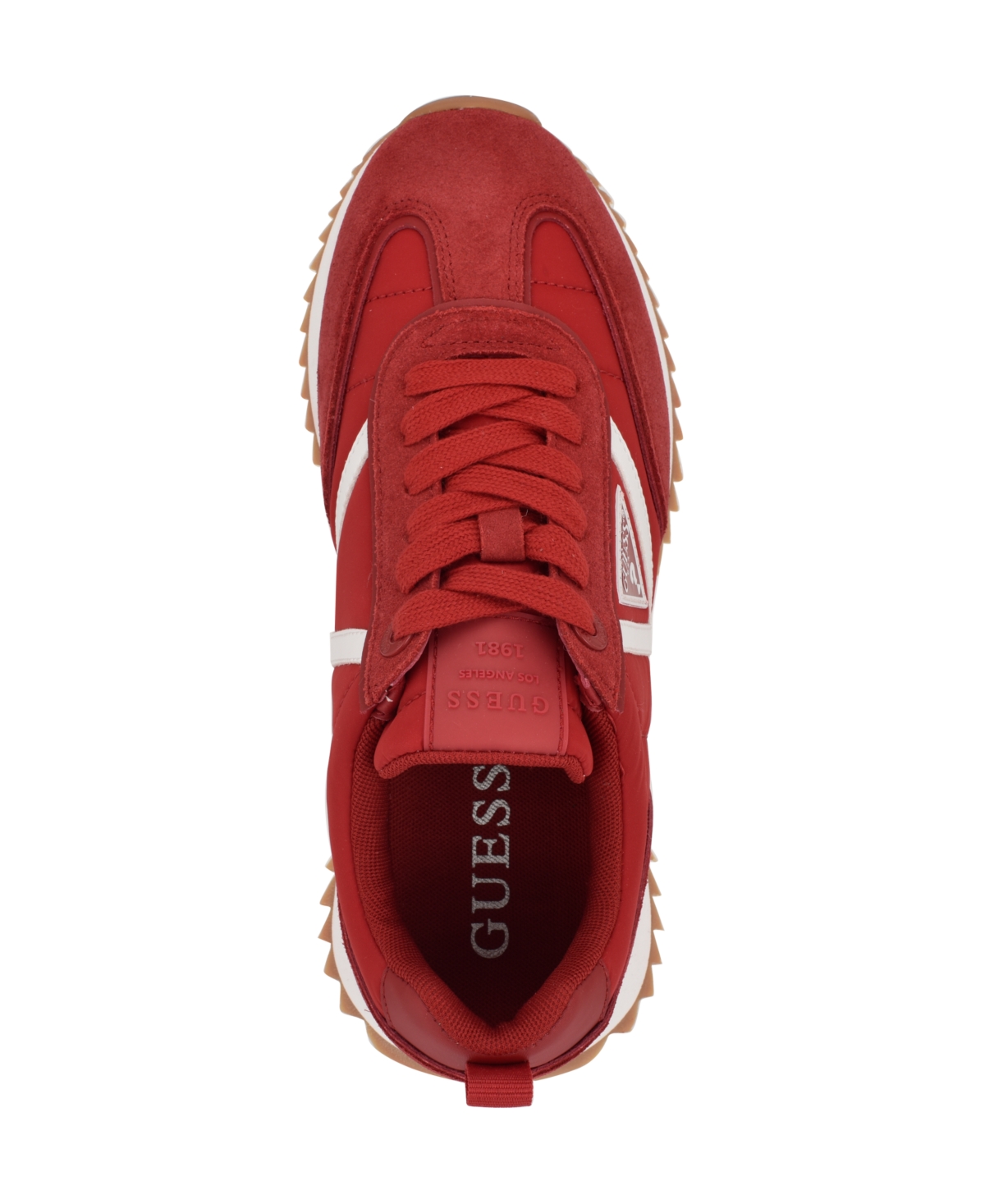 Guess Women's Bail Logo Retro Jogger Sneakers In Red