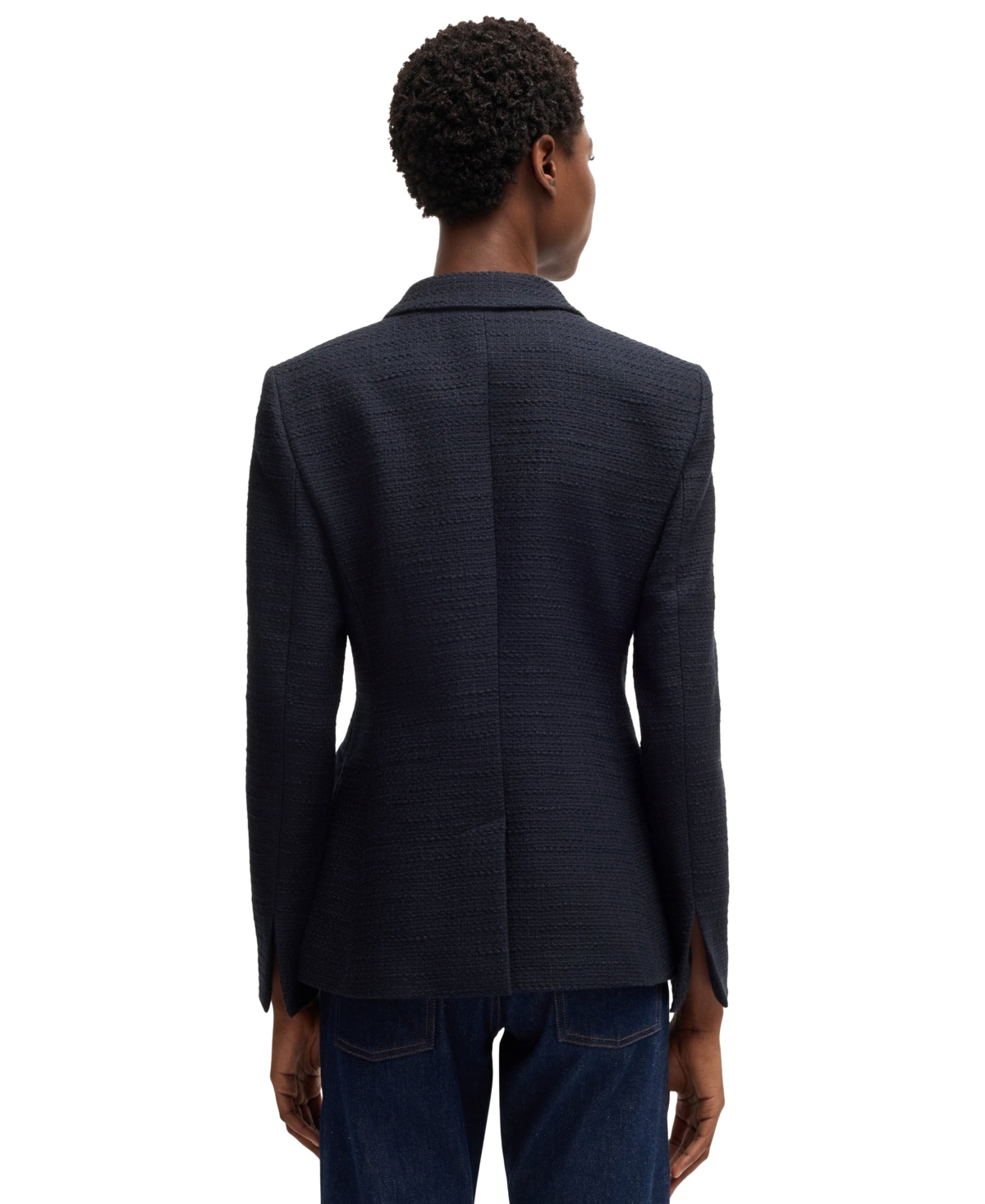 Hugo Boss Blazer Boss Woman Color Blue In Dark Blue