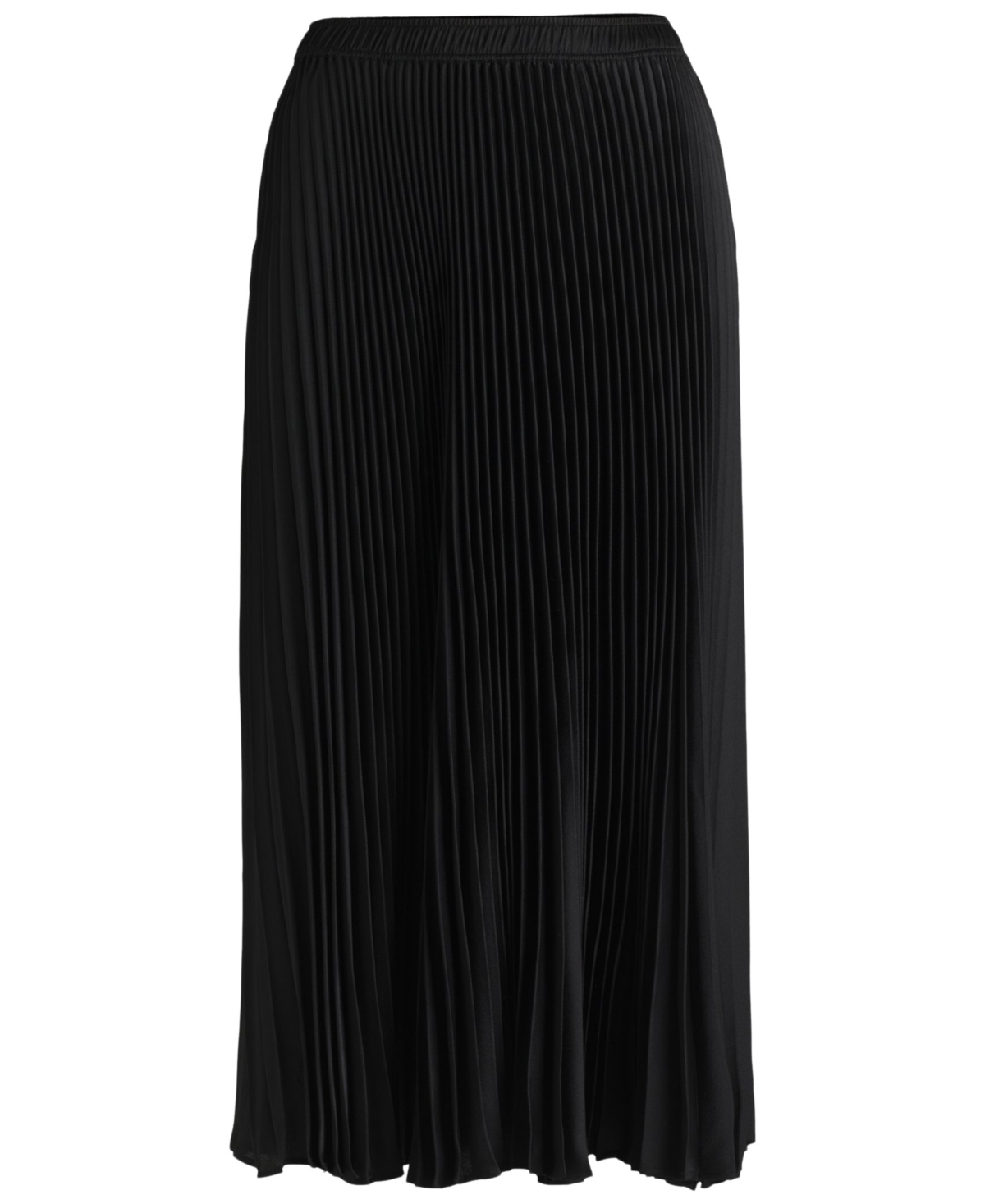 Hugo Boss Pliss Skirt With Micro Print In Black
