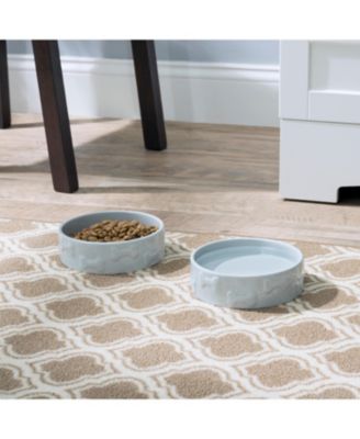 Park Life Designs Set of two Manor Collection ceramic pet bowls