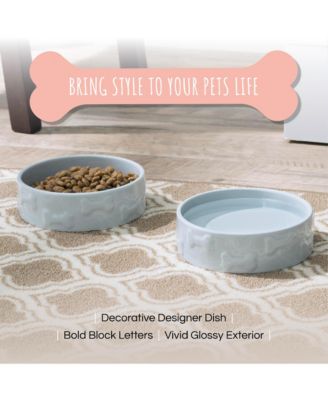 Park Life Designs Set of two Manor Collection ceramic pet bowls