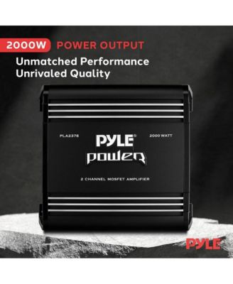 2-Channel Bridgeable MOSFET Car Amplifier, 2000 Watts