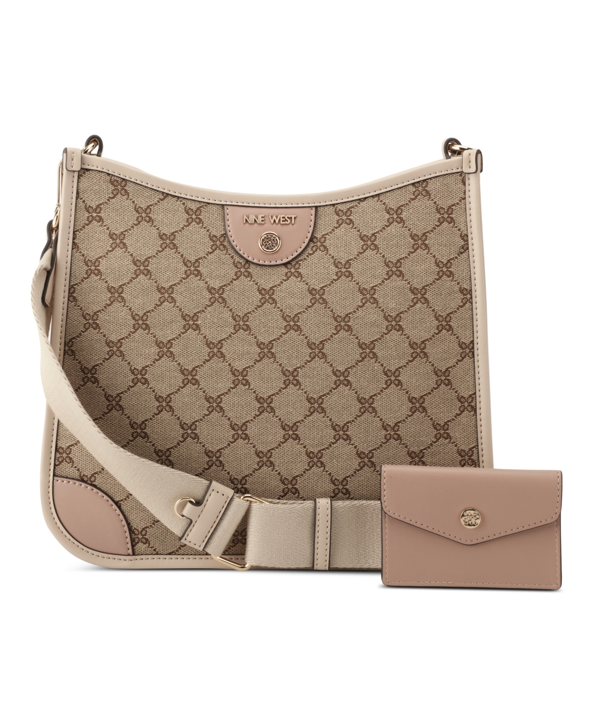 NINE WEST BRICE LARGE CROSSBODY BAG WITH CARD CASE