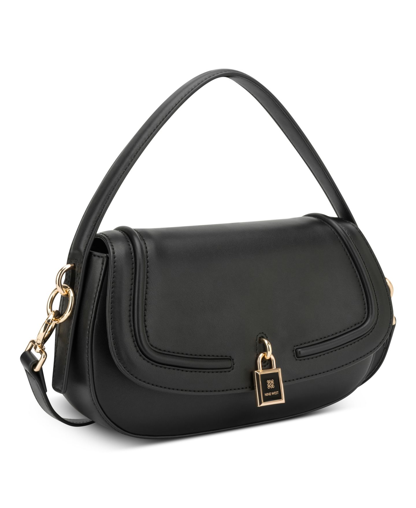Женская сумка Nine West Tenely Small Flap Crossbody, цвет: Чёрный — фото 3