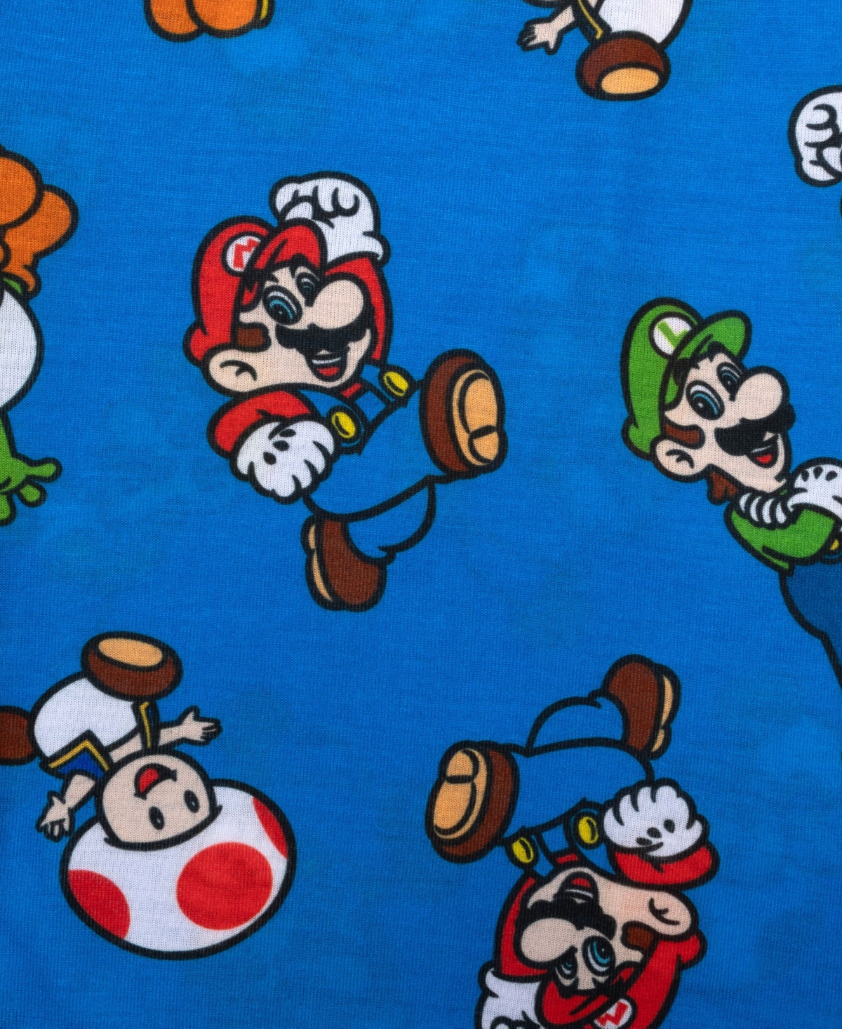NINTENDO MARIO LITTLE AND BIG BOYS SHORT SLEEVE TEE AND SHORT, 2-PIECE PAJAMA SET 