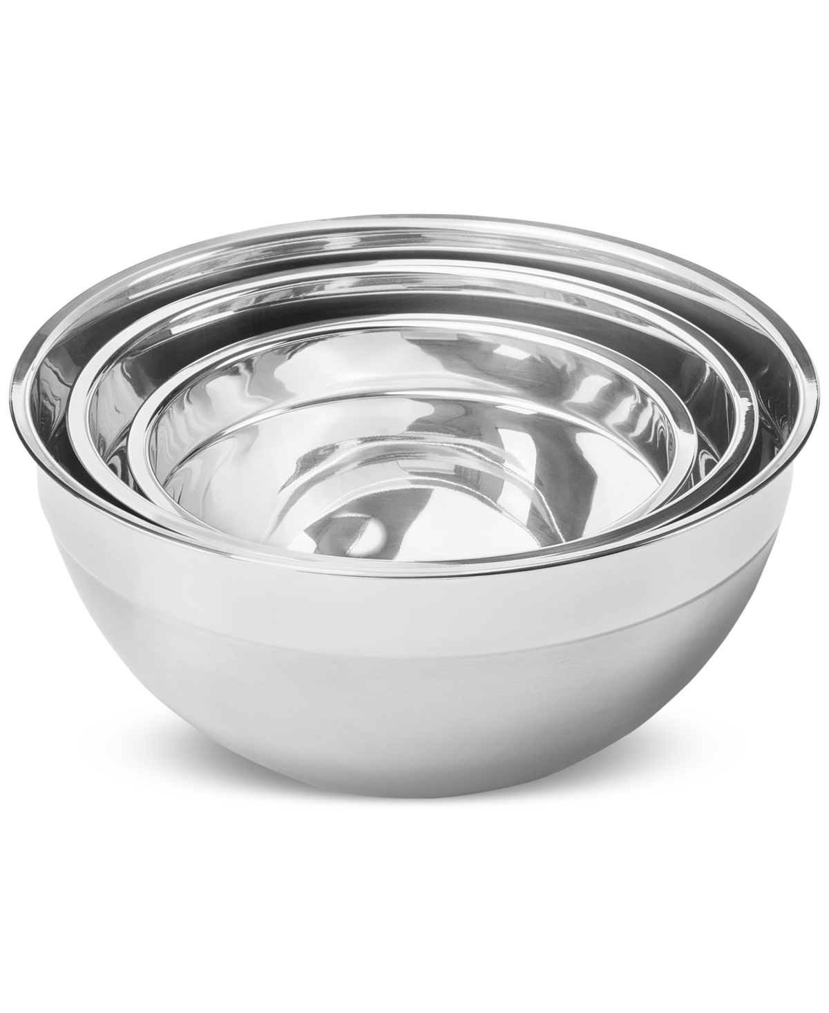 Arch Studio Stainless Steel Mixing Bowls, Set Of 3, Exclusively At Macy's In No Color
