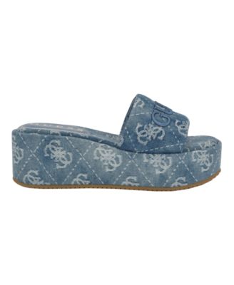 Bintai Platform Slide Casual Wedge Sandals