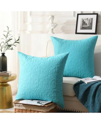 2 Pack Throw Pillow Cover Euro Sham Covers Lumbar Pillow Cover