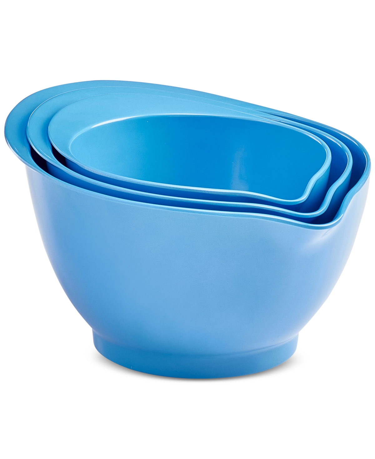 Macy's The Cellar Melamine Batter Bowls, Set Of 3, Exclusively At  In Blue