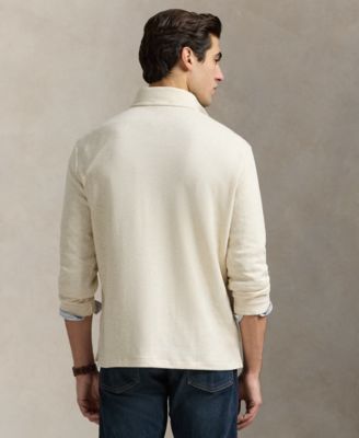 Men's Cotton-Blend Jacquard Pullover Sweatshirt
