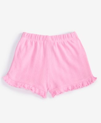 Baby Girls Pointelle Shorts