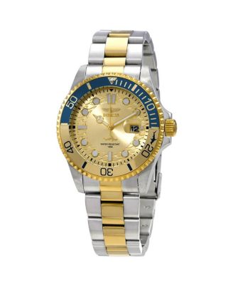 Men's 30948 Pro Diver Quartz 3 Hand Gold Dial Watch