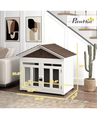 40"L Dog House Outdoor Indoor for Small, Medium, Large Dogs