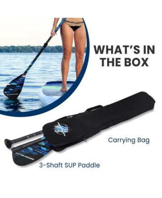 Adjustable 3-Piece SUP Paddle with Carry Bag