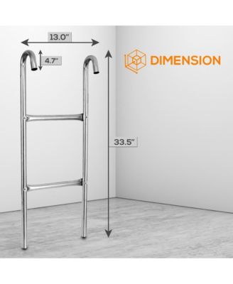 Outdoor Trampoline Safety Ladder, Extra-Wide Footsteps