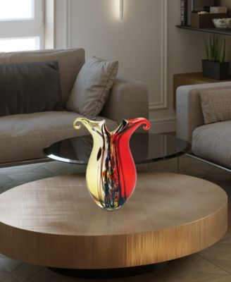 14.5" Cecile Art Glass Vase