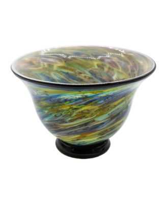 8.5" Under the Sea Art Glass Bowl