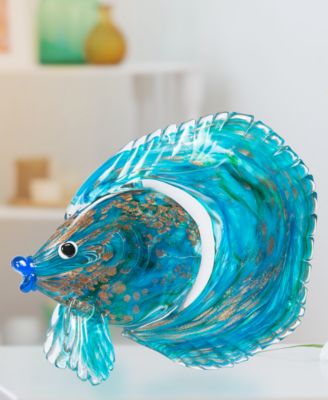 9.5" Railay Fish Art Glass Figurine