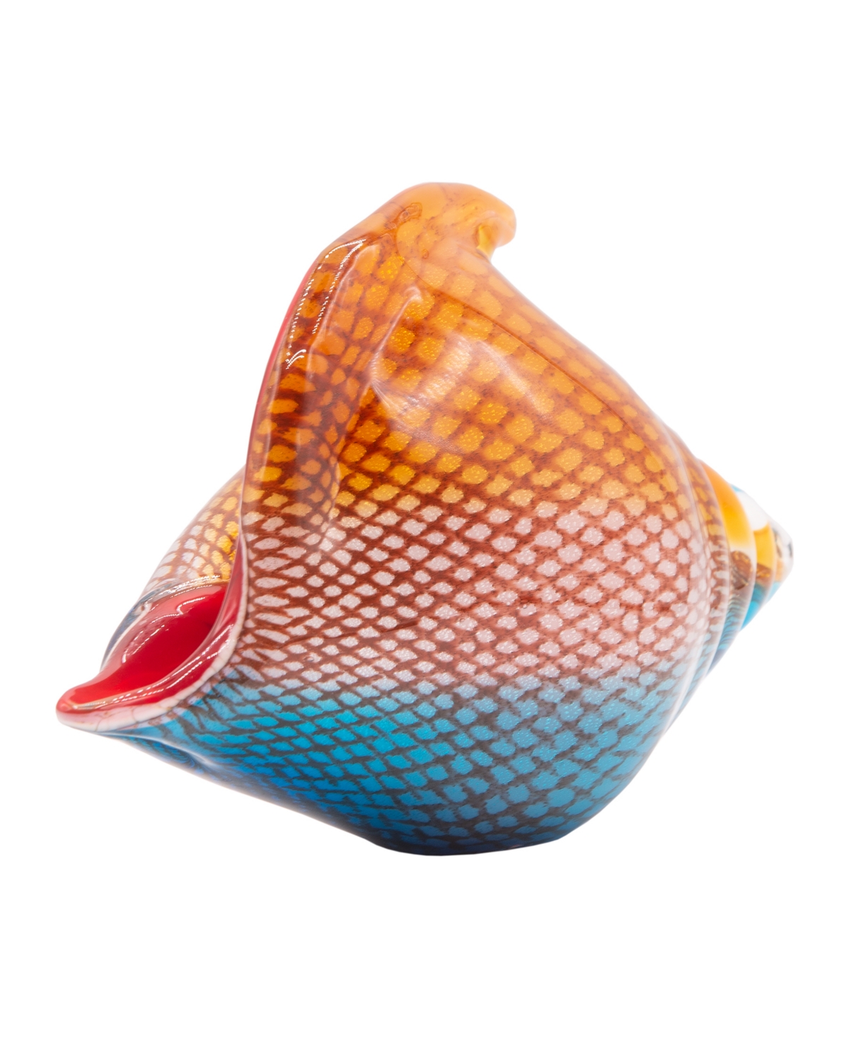 Dale Tiffany 6.25" Oceanside Seashell Art Glass Figurine In Multi