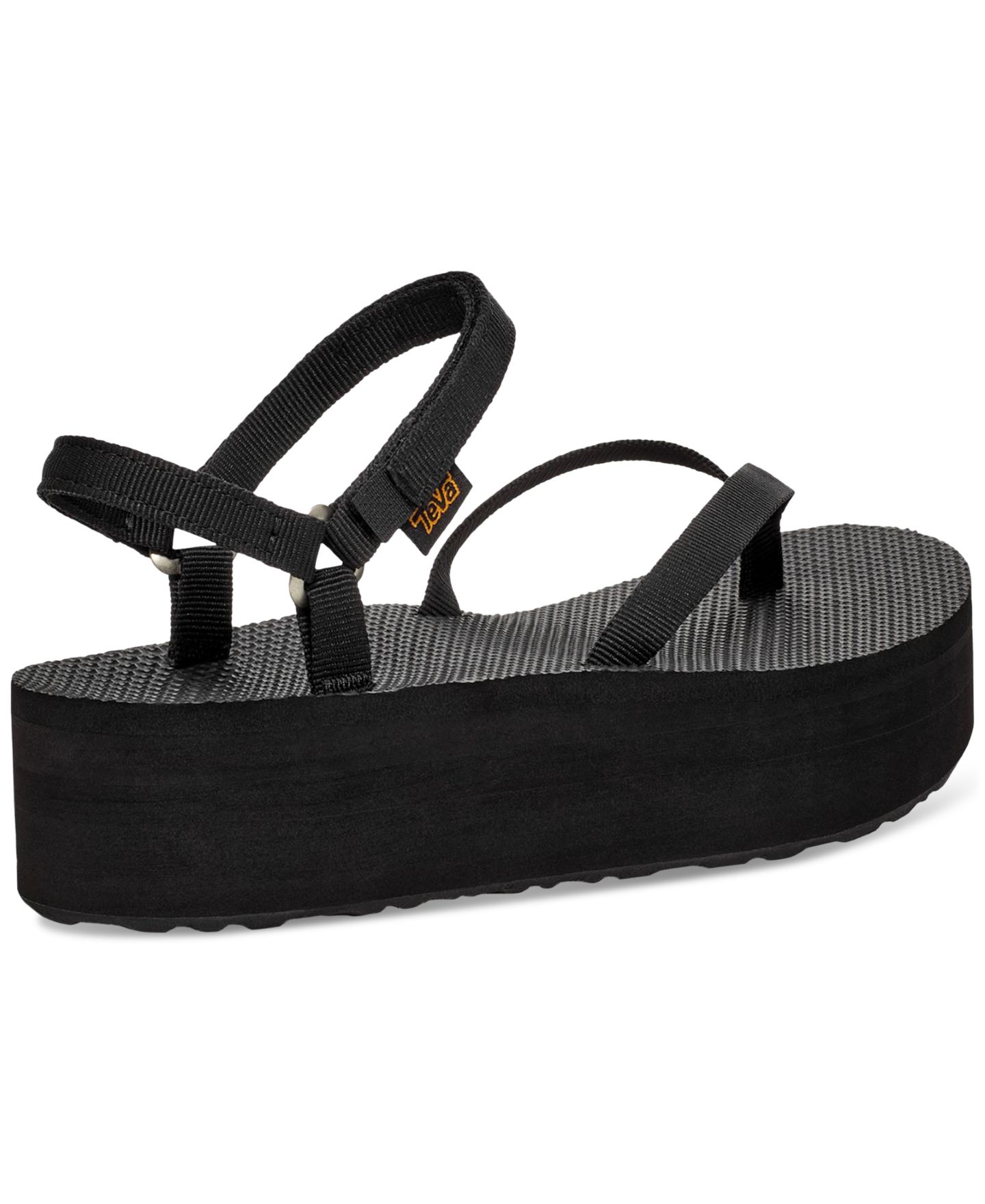 Женские сандалии Teva Flatform Slim, цвет: Чёрный — фото 3