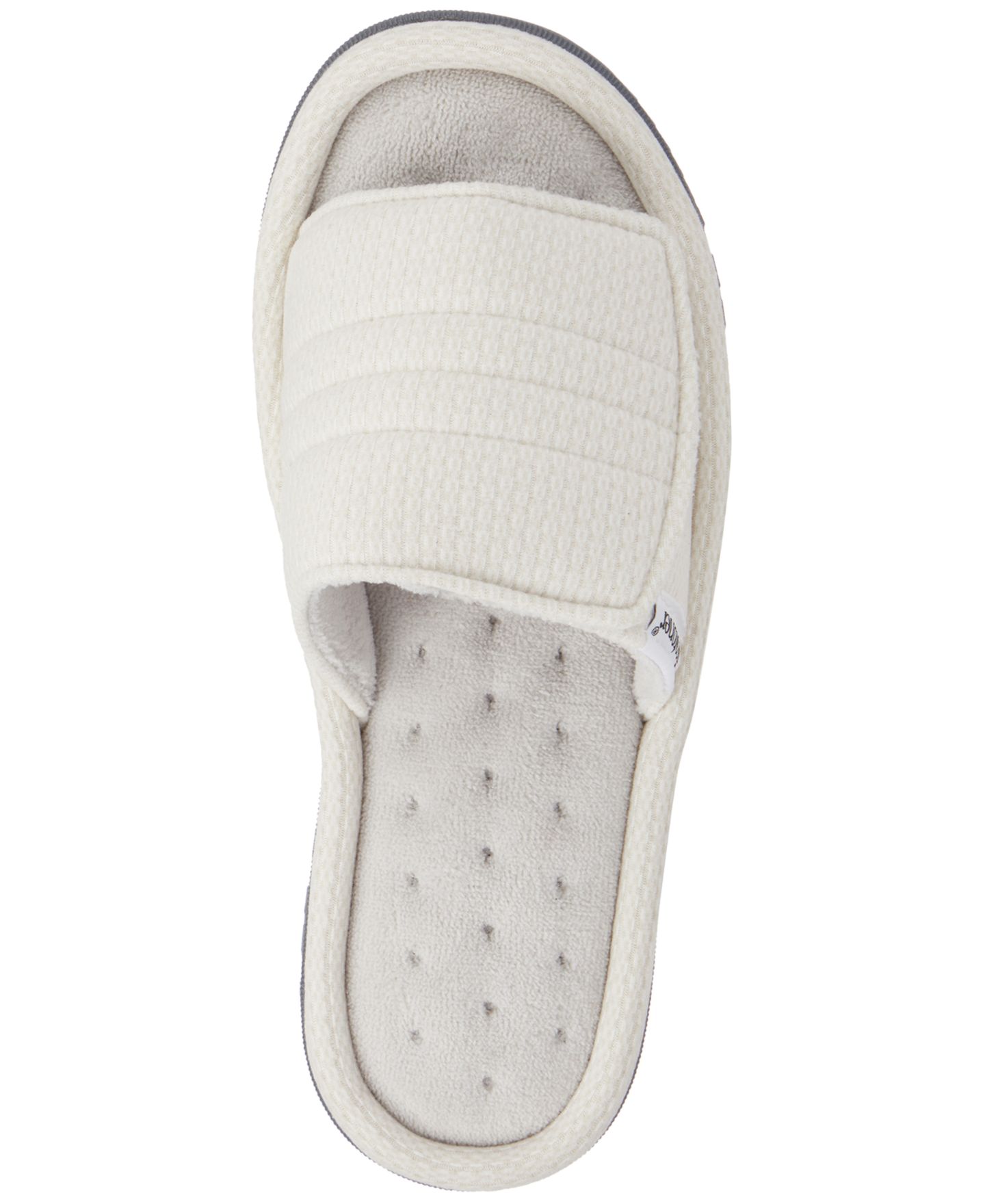 Женские тапочки Isotoner Signature Active Adjustable Slide, цвет: Пепельный — фото 3