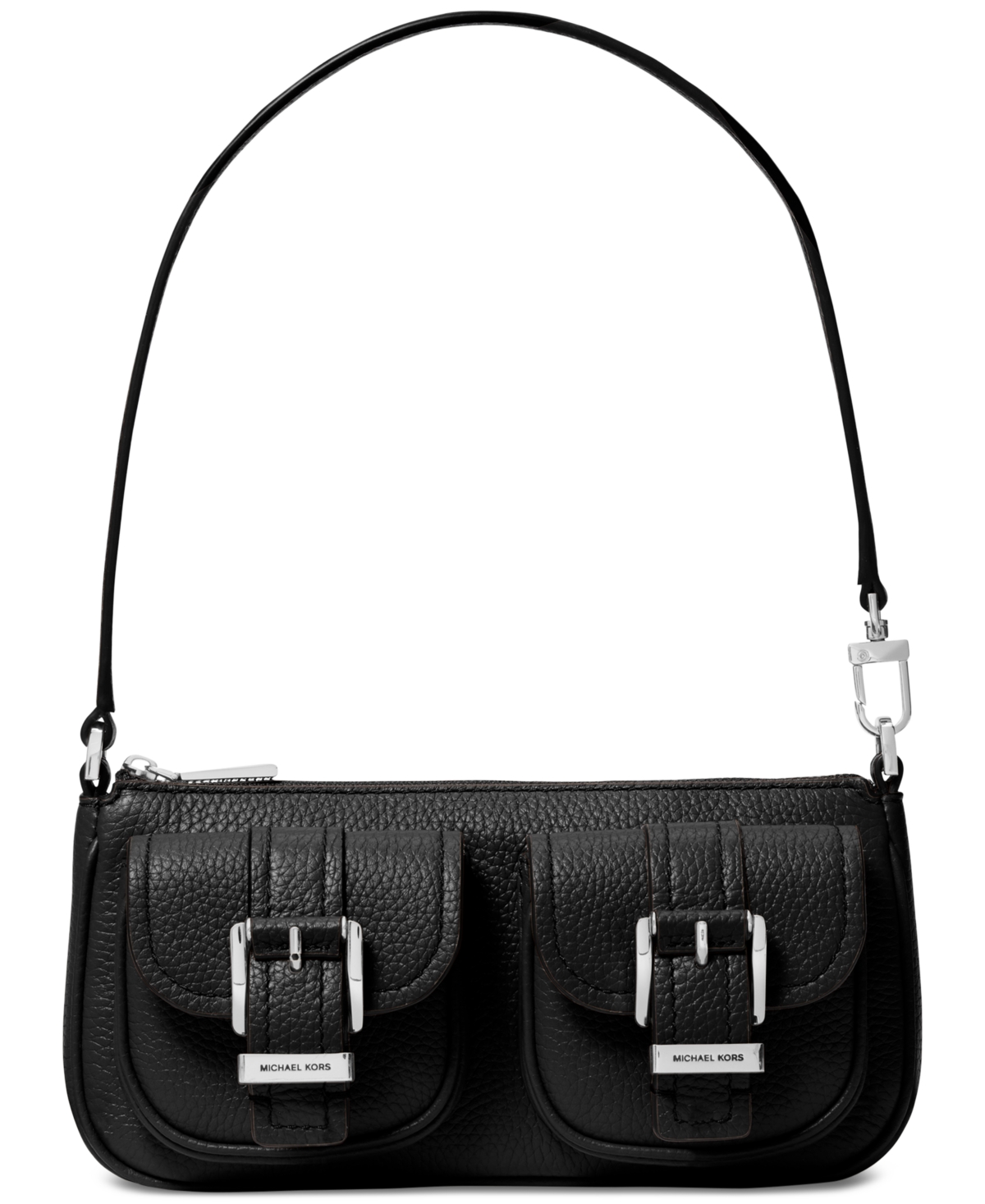 Michael Kors Zoe Small Convertible Pochette In Black
