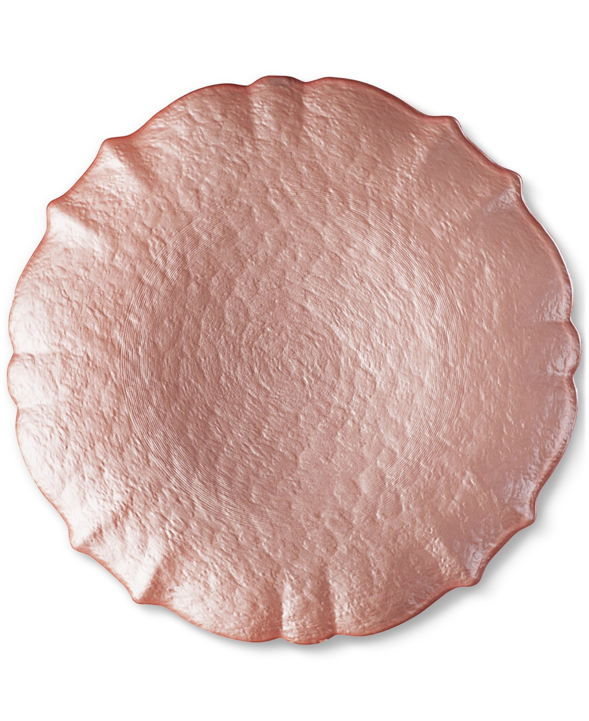 American Atelier Ice Queen Blush Charger Plates, Set Of 4 In Pink