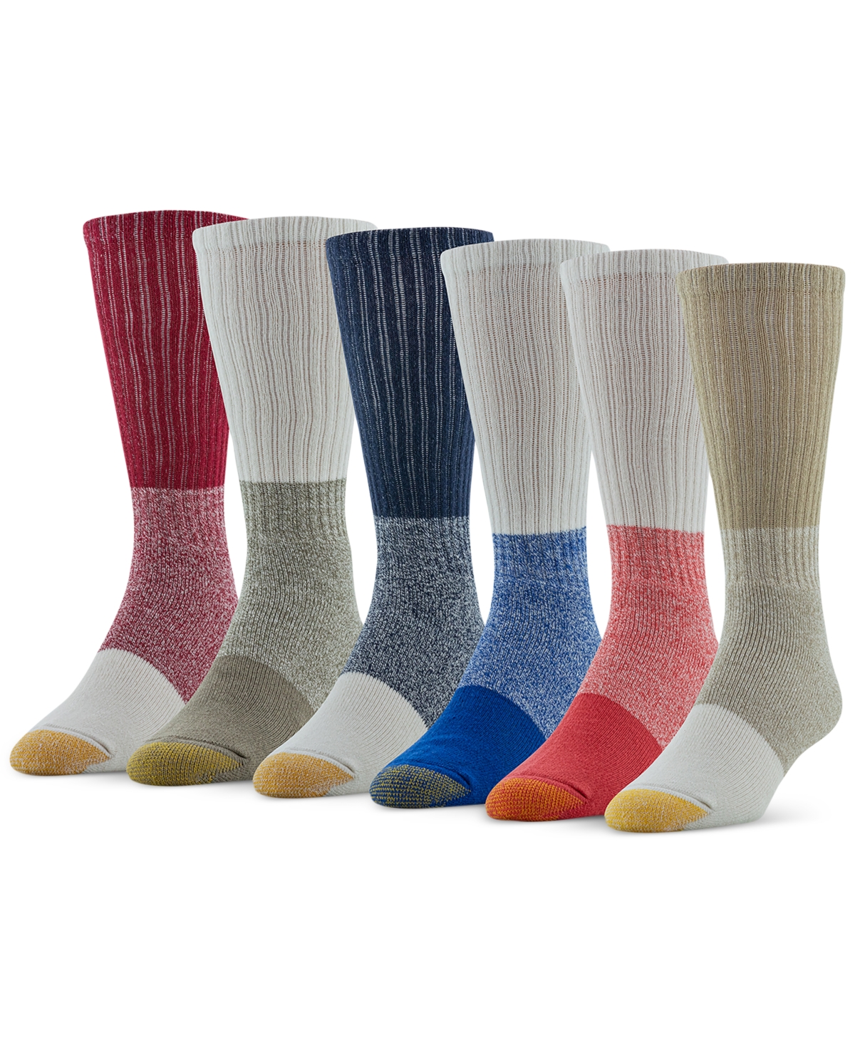 Gold Toe Men's 6-pack Casual Harrington Socks In Multi