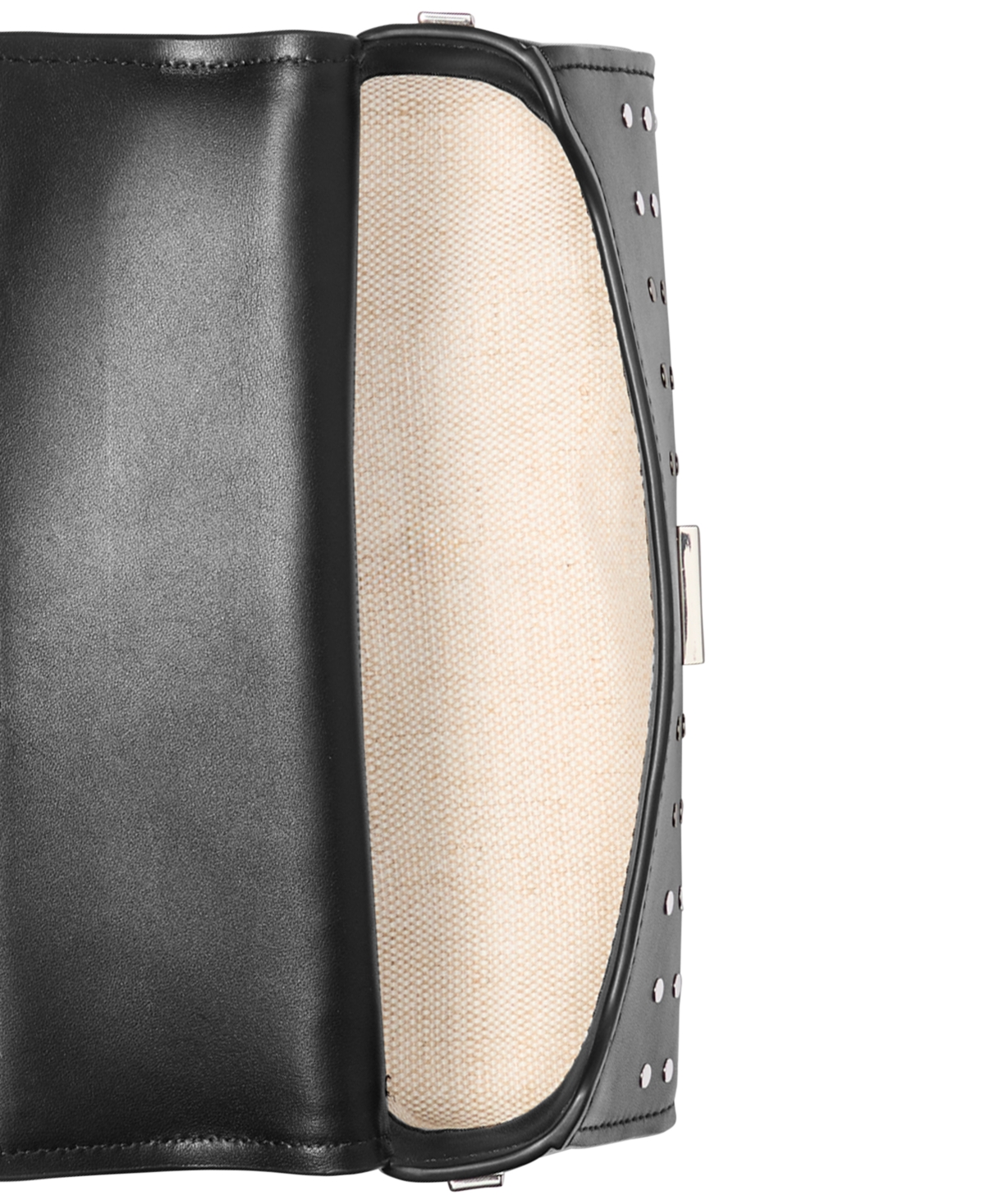 Michael Kors Michael  Ludlow Small Leather Convertible Pouchette In Black