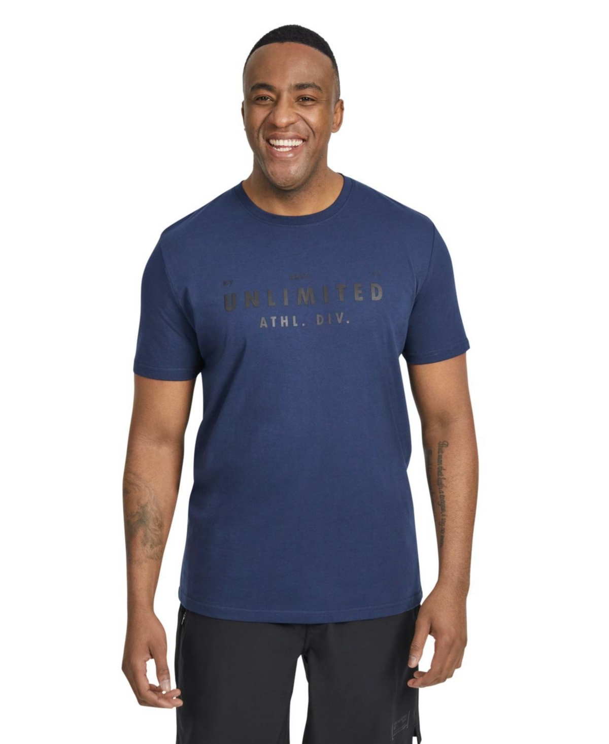 Big & Tall Graphic Active Tee - Navy