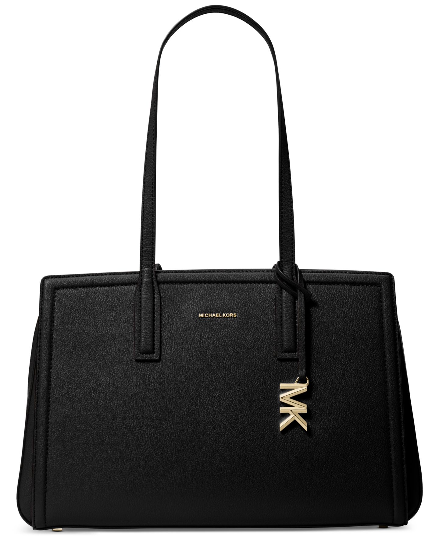 Женская сумка Michael Kors Laila Medium Leather, цвет: Чёрный / Золотой — фото 1