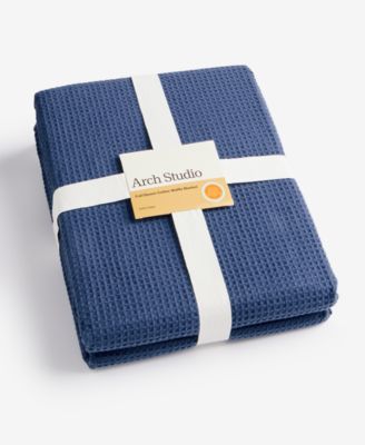 Waffle Cotton Blanket, Full/Queen, Exclusively at Macy's