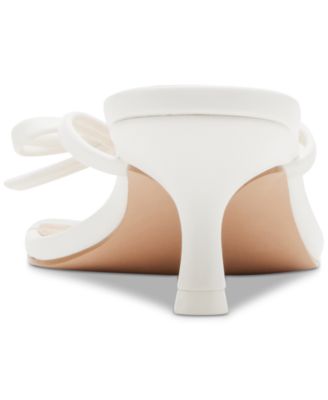 Charlotte Kitten-Heel Bow Dress Sandals