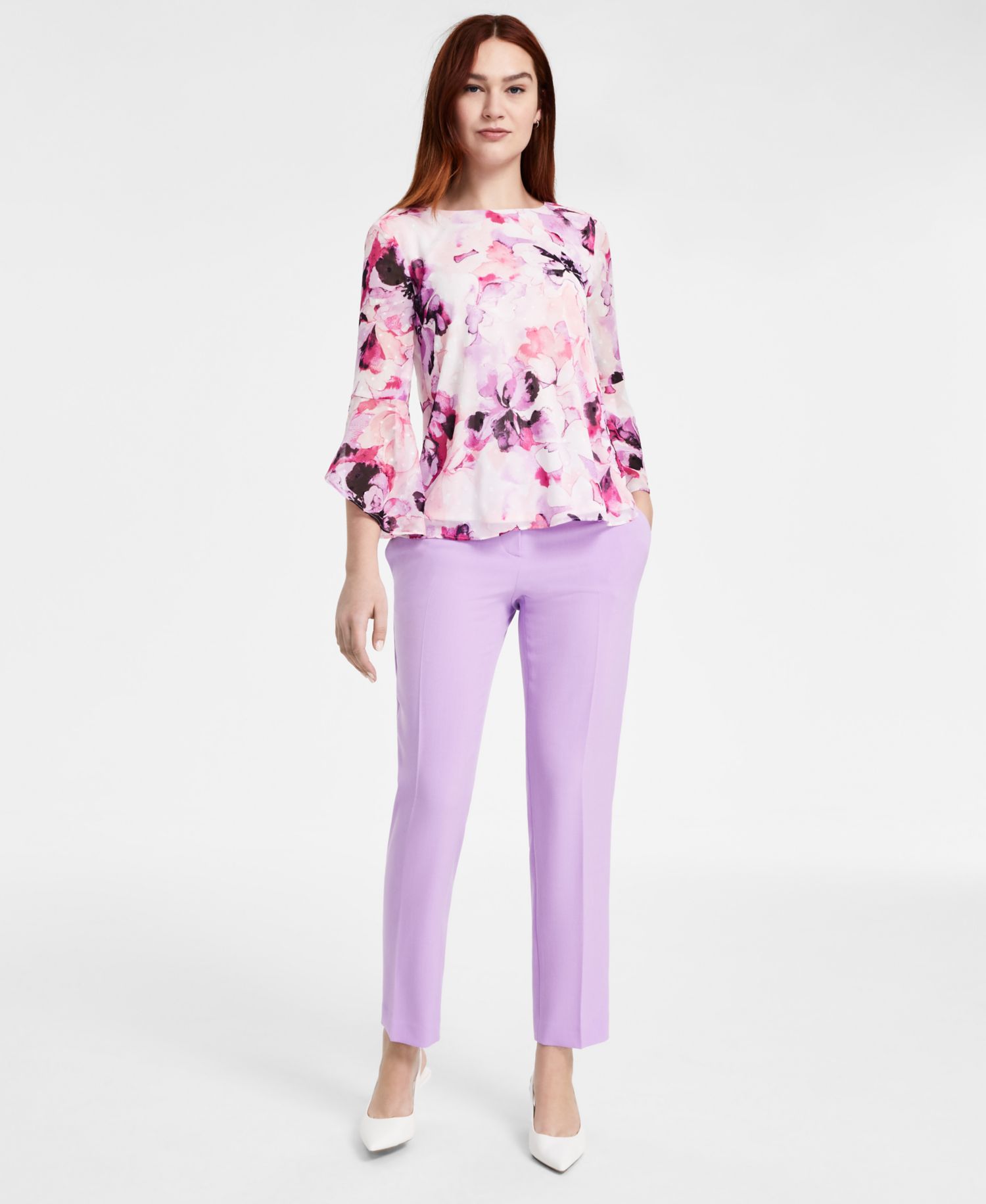 Women's Ava Straight-Leg Stretch Crepe Pant