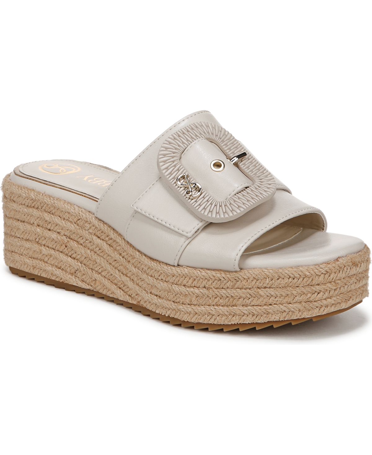 Sam & Libby Women's Crysta Buckle Platform Wedge Sandals