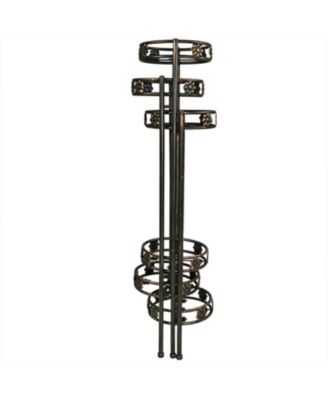 45-Inch 6-Tier Indoor/Outdoor Folding Metal Plant Stand - Bronze Finish
