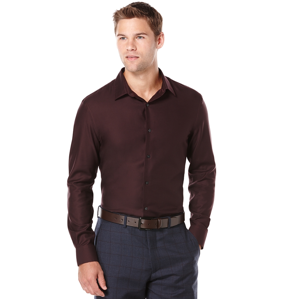 Perry Ellis Big and Tall Non Iron Travel Luxe Performance Shirt